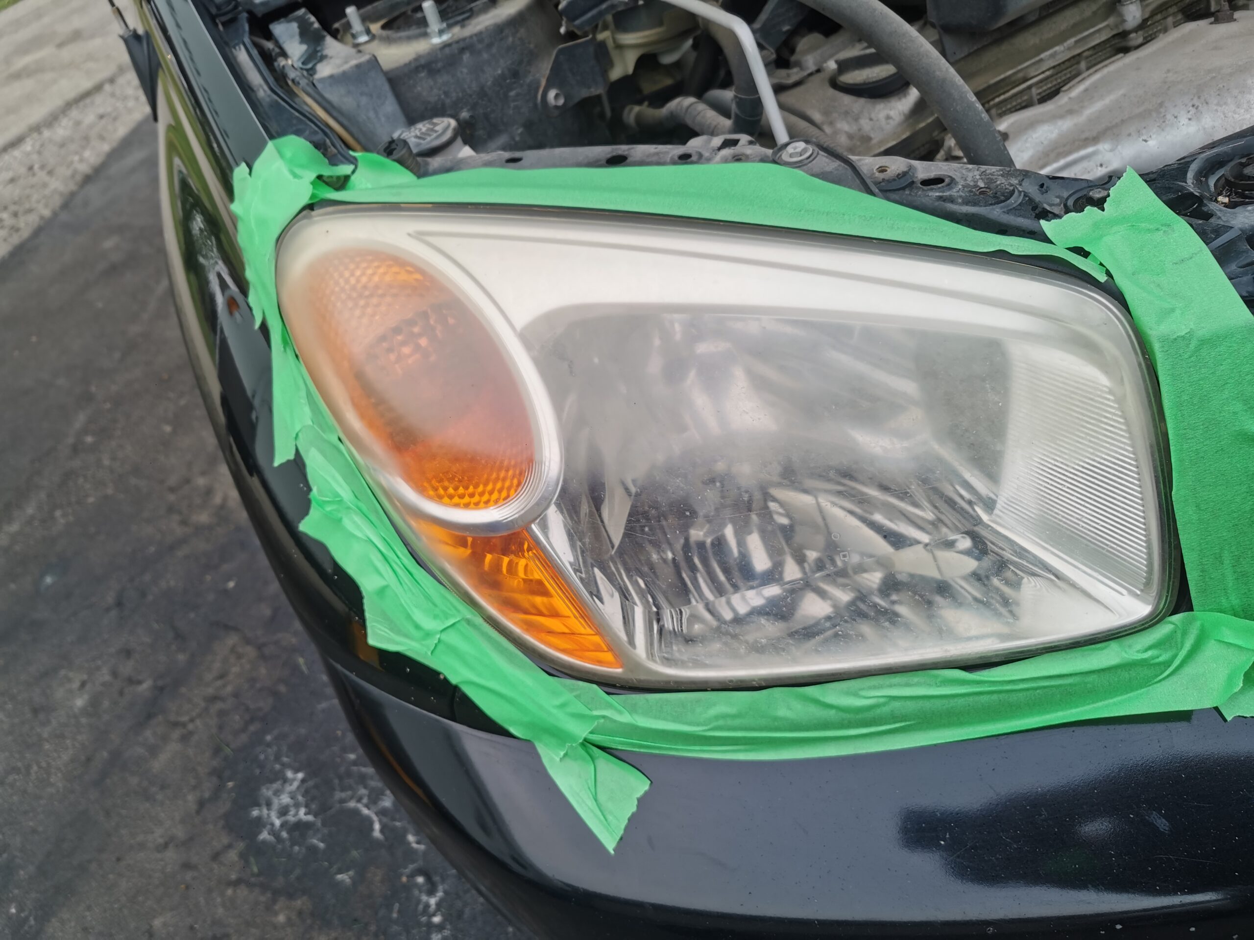 Before Headlight Restorationn