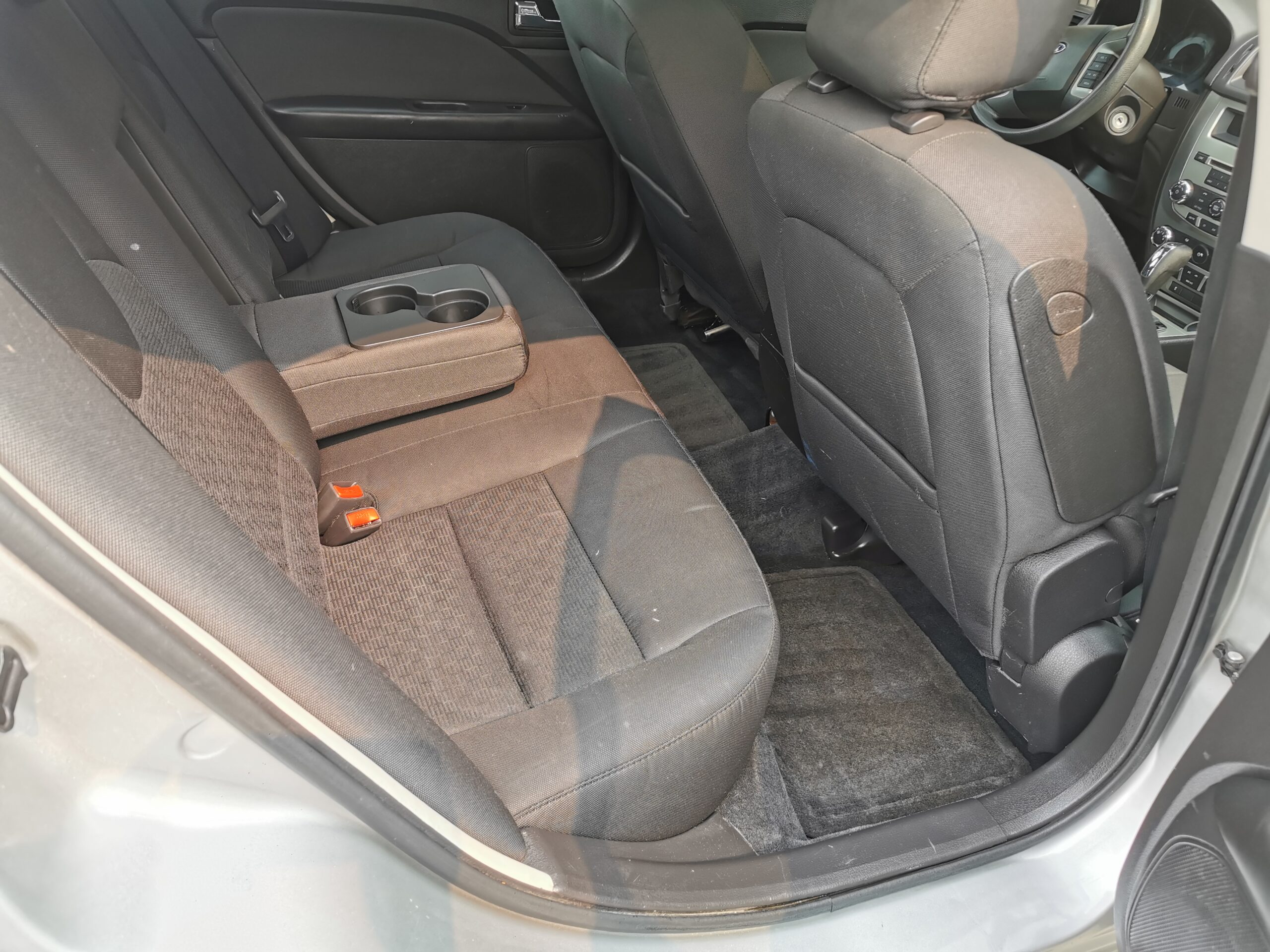 After Interior detailing fabric seats